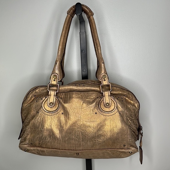 Chloé Paddington Large Bowler in Metallic Gold The Must-Have Bag of the Season! - Picture 3 of 5